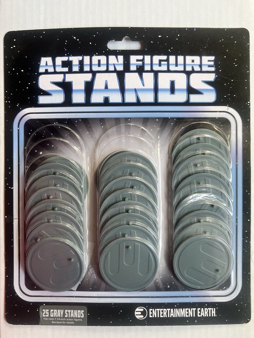 Action Figure Stands 25-Pack Gray Entertainment Earth